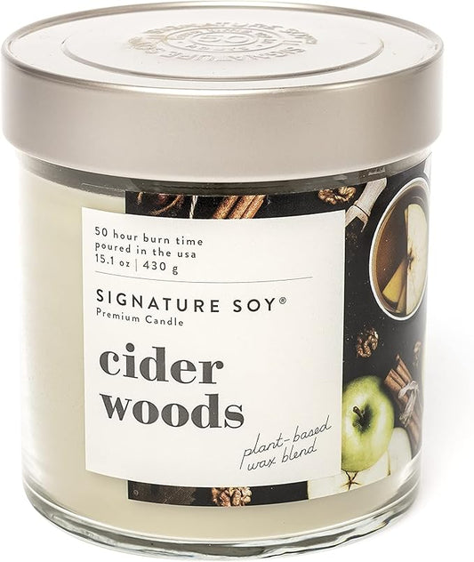 Lidded Cider Woods Scented Candle