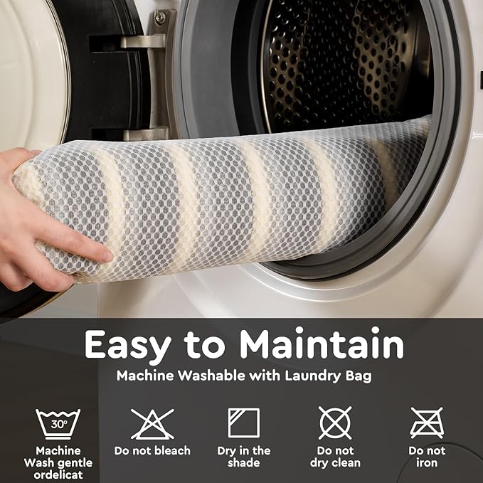 Striped Bath Mat Runner Rug, Super Absorbent Non Slip Bathroom Runner Rug 3D Woven Gradient Washable Runners for Hallways Entryway Bedroom Laundry Room Kitchen Sink, 2' x 6'