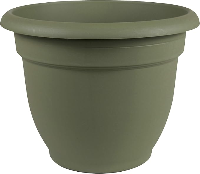 Bloem 20-56420 Fiskars 20 Inch Ariana Planter with Self-Watering Grid, Thyme Green