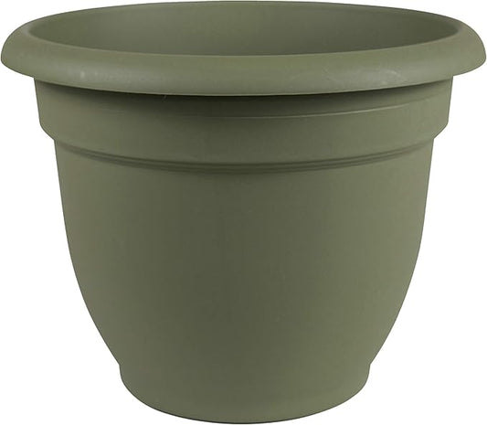 Bloem 20-56420 Fiskars 20 Inch Ariana Planter with Self-Watering Grid, Thyme Green
