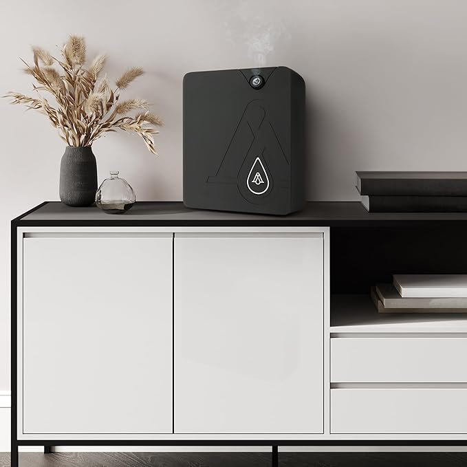 AromaPlan Smart Scent Air Machine for Home, Hotel, Spa, Office– waterless Diffuser, Cold Air Diffuser Technology- Hotel Collection, Whole House, Black