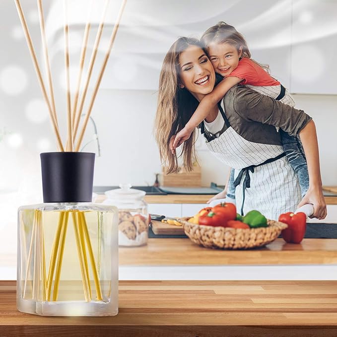 Reed Diffuser Replacement Bamboo Sticks 100 pcs - 9.8in Long (23cm) - for Room Fragrance Oil Diffuser - Room Aromas - Diffuser Kit - Reeds for Aromatization - Aromatherapy Bamboo Sticks - Scentless