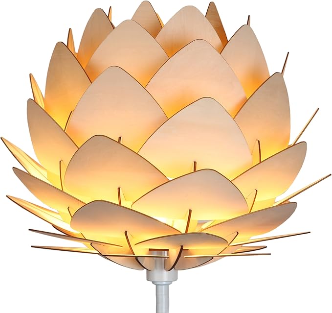 Brightech Artichoke Design Unique 68 Inch Tall Free Standing Pole LED Floor Lamp
