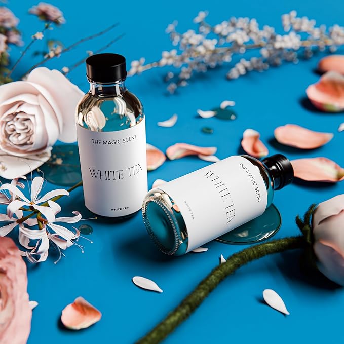 White Tea Oils for Diffuser - HVAC, Cold-Air, & Ultrasonic Diffuser Oil Inspired by The Tranquility of a Spa Resort - Essential Oils for Diffusers Aromatherapy - 8.5 fl oz, 250 mL