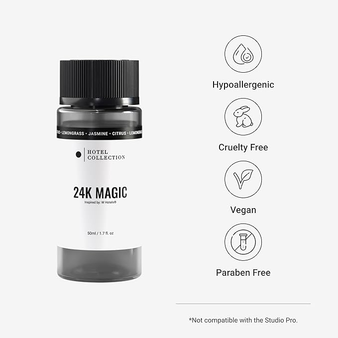 Hotel Collection - 24K Magic Oil Blend - Luxury Hotel Inspired Aromatherapy Scent Diffuser Oil - Citrus, Lemongrass and Jasmine 1.7 fl oz 50 mL