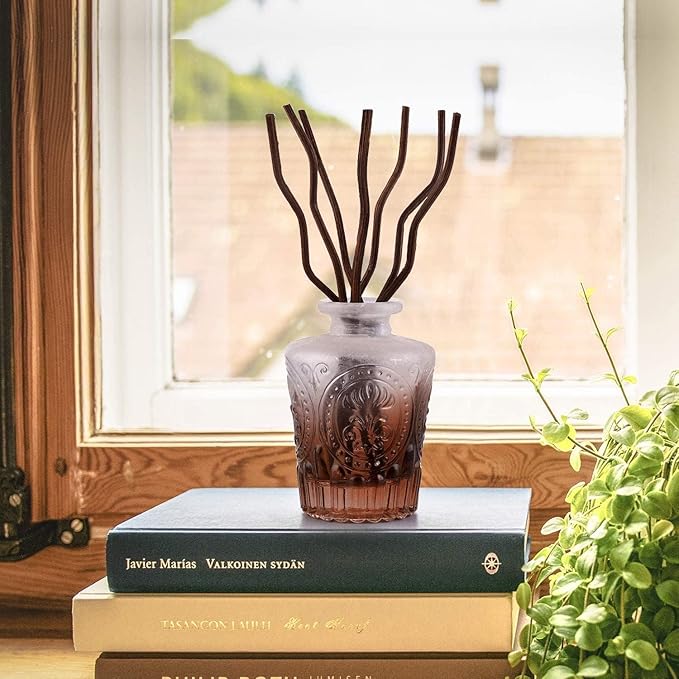100Pcs 10 Inch Brown Wavy Rattan Reed Fragrance Diffuser Replacement Refill Sticks