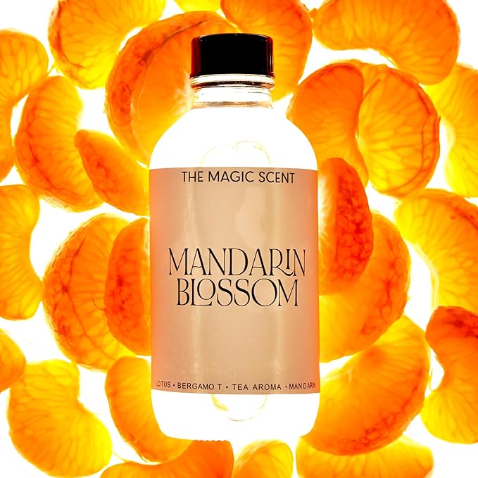 Mandarin Blossom Oils for Diffuser - HVAC, Cold-Air, & Ultrasonic Diffuser Oil Inspired by St. Regis Hotel, Maldives - Essential Oils for Diffusers Aromatherapy - 4 fl oz, 120 mL