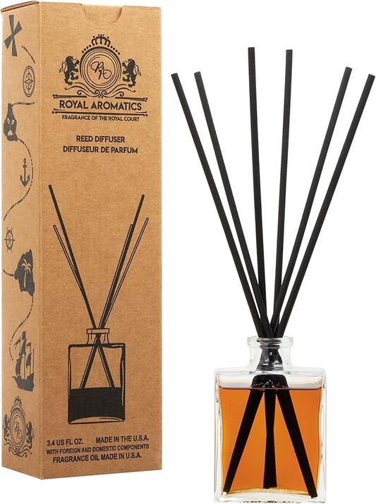 Lavender Princess Reed Diffuser Set by Royal Aromatics - Wonderful Lavender Scent for Spa or Home - Our Diffusers are Filled with Only Premium Fragrance and Essential Oils and are Made in The USA