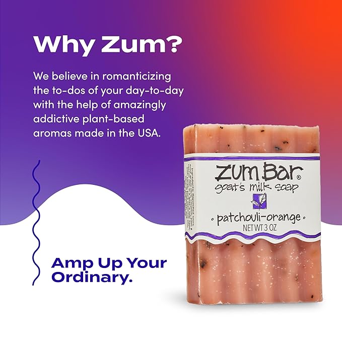 Zum Bar Goat's Milk Soap - Patchouli-Orange - 3 oz (3 Pack)