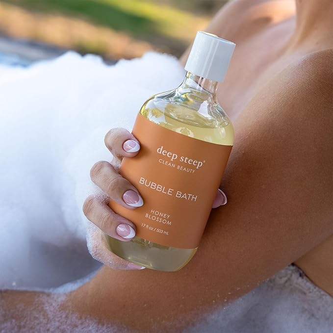 Deep Steep Bubble Bath, 17 Ounce (Pack of 2) (Honey Blossom)