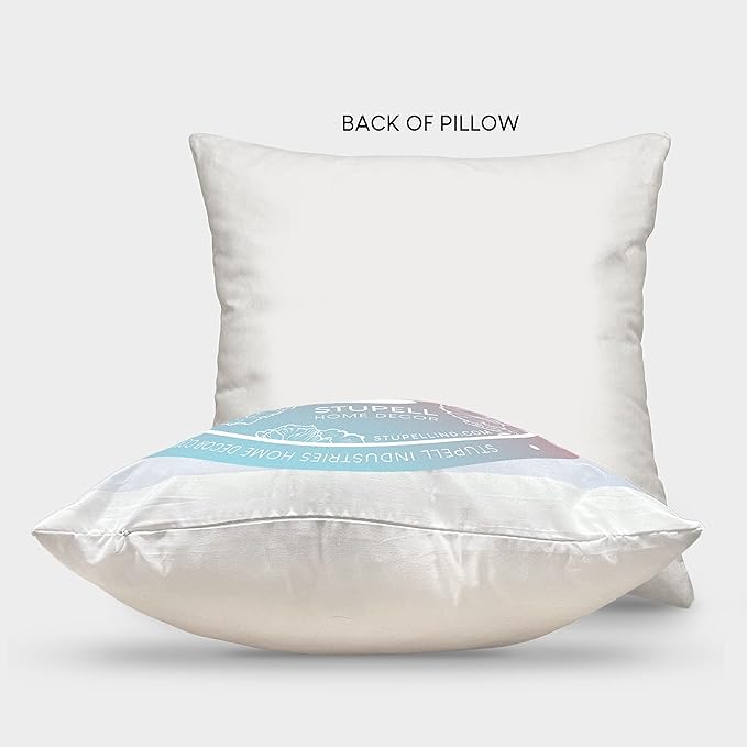 Stupell Industries Splashing Baby Cow Indoor Printed Throw Pillow, 18 x 18, Blue