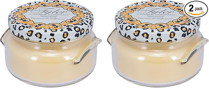 Tyler Juicy Yellow 2-Wick 11 Ounce Glass Aromatherapy Scented Jar Candle Pack of 2, Pineapple Crush