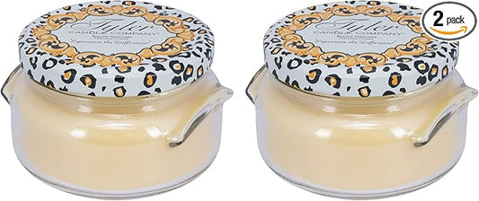 Tyler Juicy Yellow 2-Wick 11 Ounce Glass Aromatherapy Scented Jar Candle Pack of 2, Pineapple Crush
