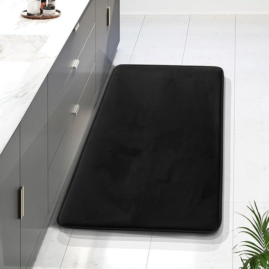 Clara Clark Bathroom Rugs, Velvet Memory Foam Bath Mat, Non-Slip Bath Rugs, Machine Wash, Dries Quickly, Ultra Soft Plush Bath Mats for Bathroom,