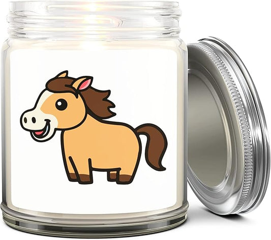 1OAK Lavender Scented Candles - Horse Candle - Horse Lover Gifts for Women Unique - Made in USA