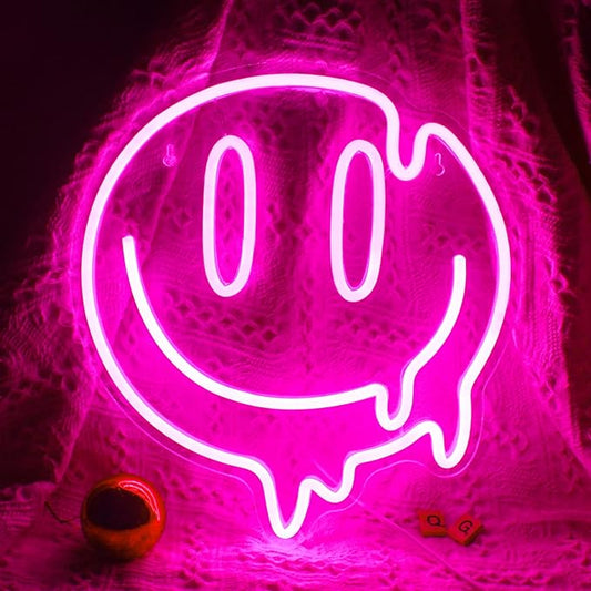 Smile Neon Sign for Wall Decor Boys Bedroom Neon light Signs Smile Boys Teen Gifts Kids Bedroom