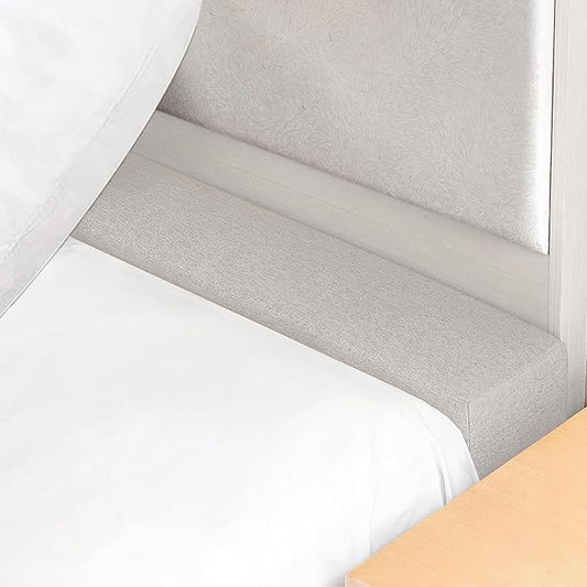 Mattress Extender, Bed Gap/Space Filler, Headboard Pillow Between Headboard and Mattress or Wall, High-Density Foam with Removable Cover（Light Grey-Twin/Twin XL-39 * 2 * 6in）