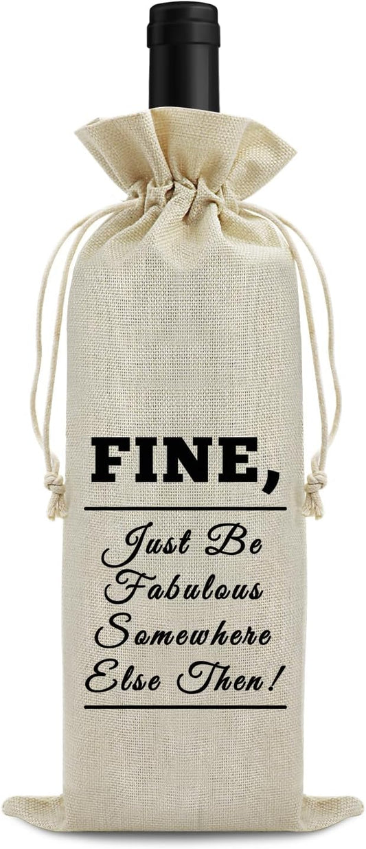 Coworker Leaving Gifts for Women Men Wine Bag Farewell Going Away Goodbye Gifts for Coworker Wine Gift Bags Retirement Appreciation Gifts for Teacher Social Worker Nurse New Job Office Gifts