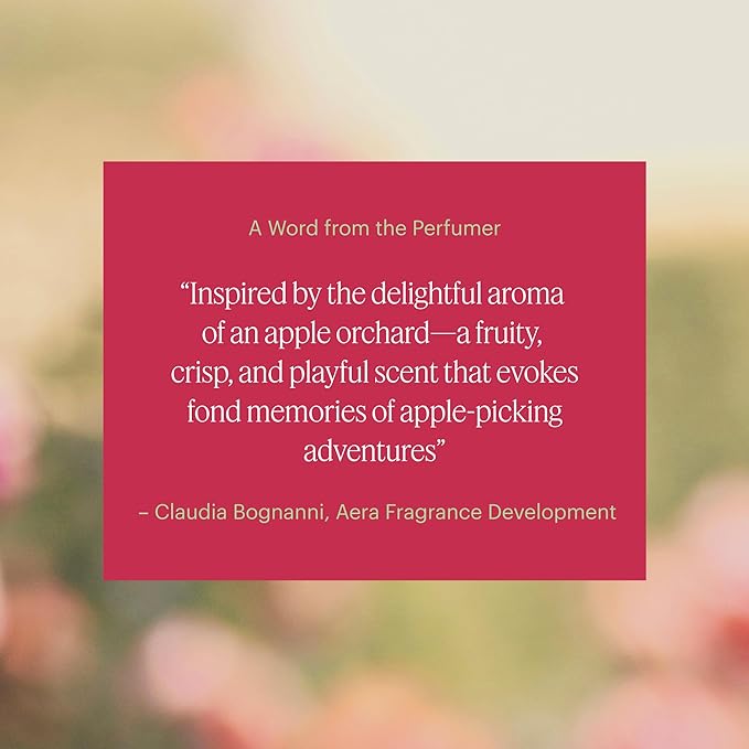 AERA Apple Orchard - Essential Oil for Home - Fruity Crisp Fragrance - Notes of Macintosh Apple and Orchard Leaves - Scent Refill - Capsule Size Works with Mini Diffuser