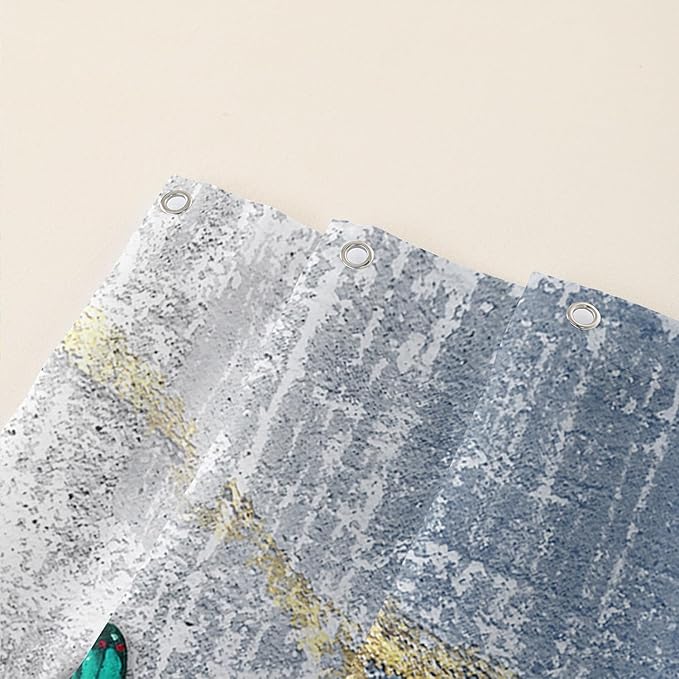 AILONEN Colorful Butterfly Shower Curtain for Girls Women Retro Flower Butterfly Bathroom Decor,Flying Butterfly Vintage Bath Curtain 36" W*72" H Polyester Waterproof Bathroom Curtain with 12 Hooks