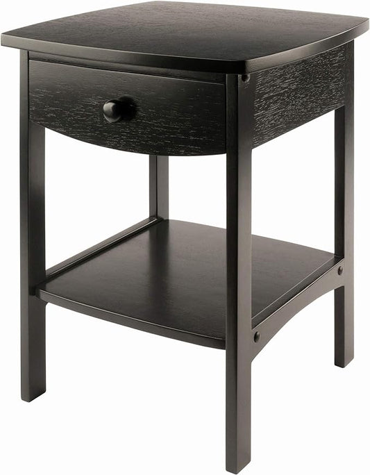 Winsome Claire Accent Table, 18 in, Black