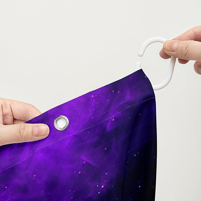 AILONEN Magic Mushroom Shower Curtain,Blue Butterfly Waterproof Fabric Bath Curtain for Kids Girl,Boho Style Shower Curtain Set for Bathroom,Natural Fungal Shower Curtain with Hooks 72" W*72" H