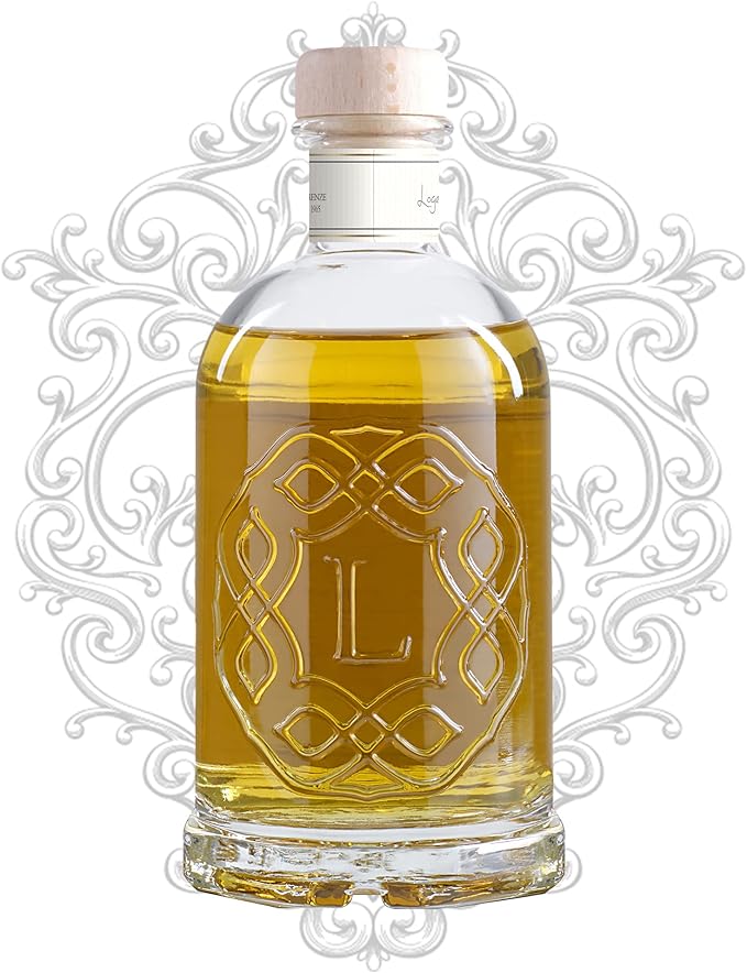 Logevy Firenze 1965 Oro di Firenze – Gold of Florence Luxury Home Fragrance Diffuser by Italian Master Perfumer with Floral & Earthy Notes in Elegant Glass Bottle with 10 Natural Bamboo Reeds – 250ml