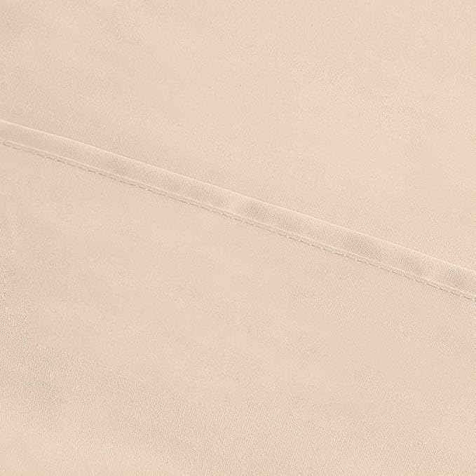 Utopia Bedding King Pillow Cases - 2 Pack - Envelope Closure - Soft Brushed Microfiber Fabric - Shrinkage and Fade Resistant Pillow Covers 20 X 40 Inches (King, Beige)