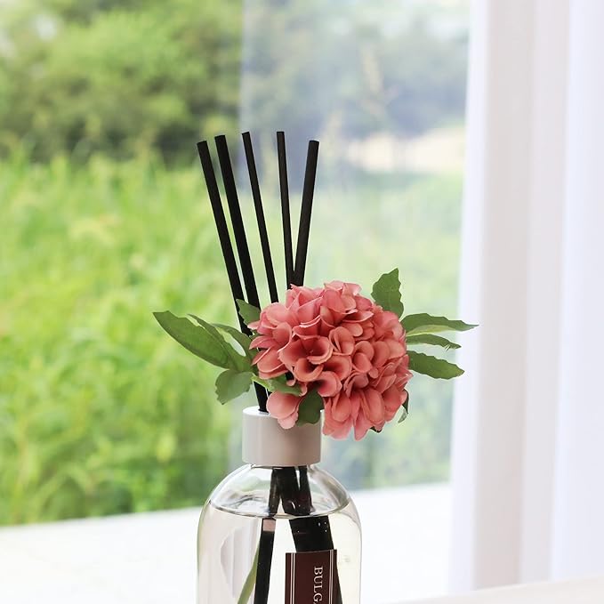 Aronica Flower Air Fresheners For Home, Sweet Rose Scent Room Non Plug In, Desk Reed Diffuser, Pink Air Freshener For Bathroom