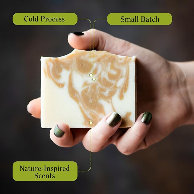 Compass Soap Pachamama Patchouli | Natural Bar Soap for Men & Women | Body & Face Soap Bar for Women and Men | Minimalist & Gentle Lather| Natural Bath Soap, Paraben & Phthalate Free|5 oz Pack of 2