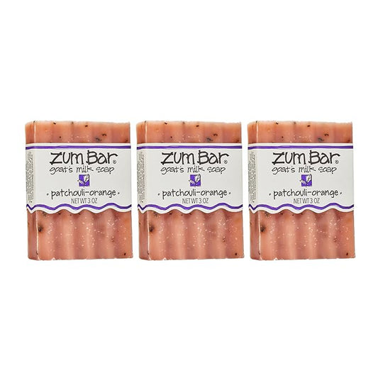 Zum Bar Goat's Milk Soap - Patchouli-Orange - 3 oz (3 Pack)