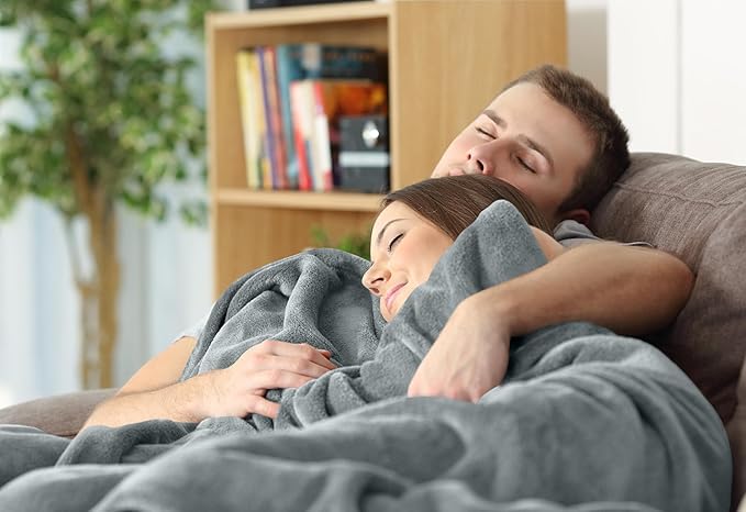Utopia Bedding Fleece Blanket Twin Size Ash Grey 300GSM Luxury Anti-Static Fuzzy Soft Microfiber Bed Blanket (60x80 Inch)
