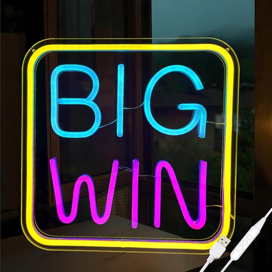 Led Neon Sign, Bright Dimmable Led Sign Lignt Wall Decor for Game Room, Man cave sign, Streamer Room, Gaming Room Bedroom Birthday Gifts Boys