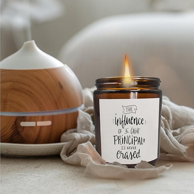 Mancheng-zi Cottonwood Scented Soy Wax Candle, Perfect Principal Appreciation Gift, Elevates Any Space