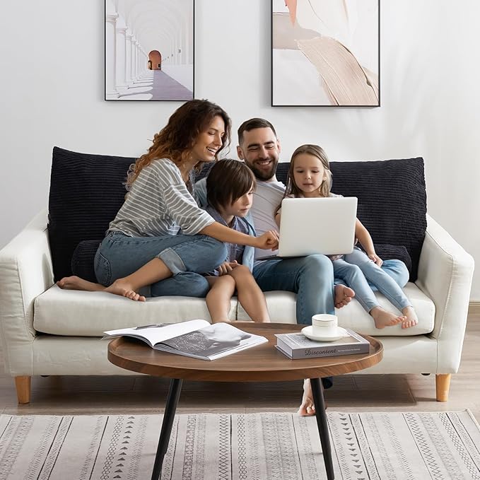 HIGOGOGO Wedge Headboard Pillow, Bed Rest Reading Pillow, Backrest Positioning Support Bolster Cushion with Removable Cover,Queen Size 60X20.4X8.4,Black