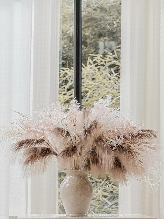 MISSPIN 11 PCS 28 inch Artificial Fall Pampas Decor Stems, Fall Decorations Table Indoor Outdoor Halloween Thanksgiving Farmhouse Arrangement Decorations for Front Door Wedding Centerpieces in Autumn