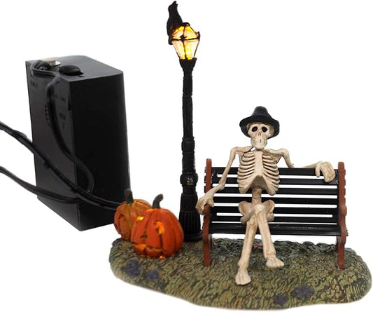 Department 56 56.53146 Accessories for Village Collections Halloween Resting My Bones Figurine, 4.75 Inch, Multicolor