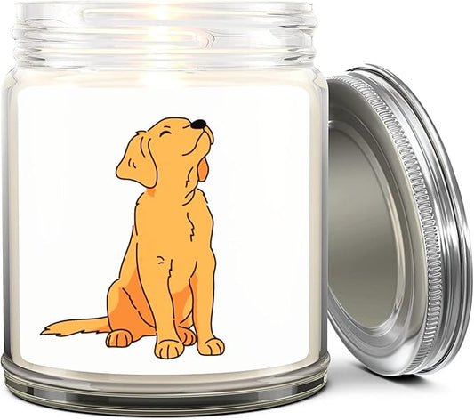 1OAK Lavender Scented Candles - Made in USA (Golden Retriever)