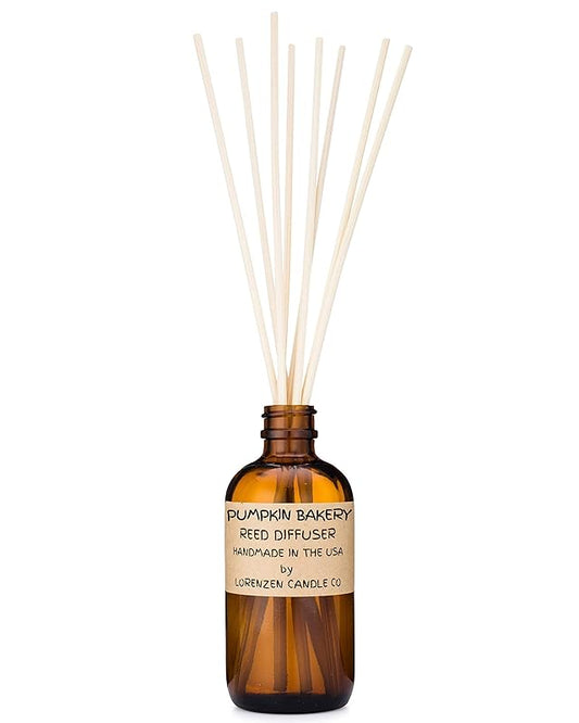 Pumpkin Bakery Reed Diffuser Set | Handmade in the USA by American Workers | Lasts For 2-3 Months |