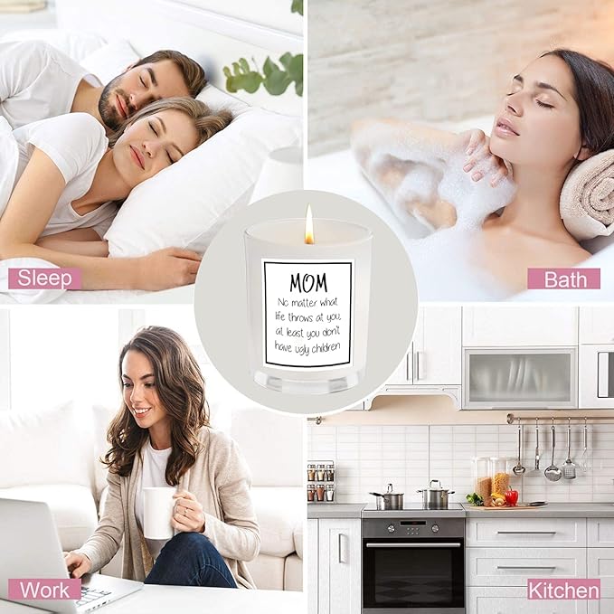Gifts for Mom from Daughter Son, Funny Birthday & Mothers Day & Thanksgiving & Christmas Gifts(Vanilla)