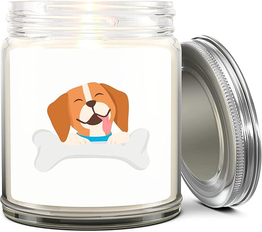 1OAK Lavender Scented Candles - Dog Mom Gifts for Women - Dog Candle - Made in USA (Beagle)