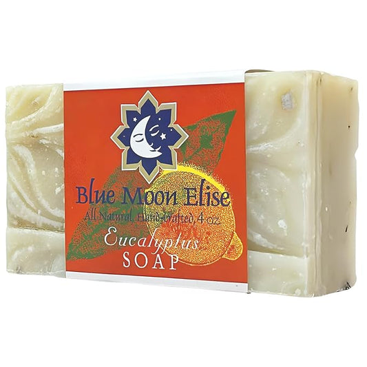 Eucalyptus Bar Soap for Men and Women, Made with Organic Ingredients, Handmade in the USA, Moisturizing and Therapeutic for Face/Body, Soap Bar for Sensitive Skin