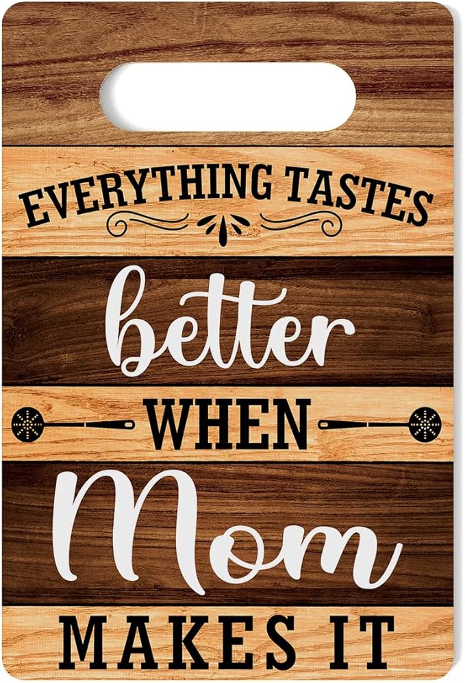 Farmhouse Kitchen Decor, Mother Gifts, Kitchen Signs Wall Decor, Everything Tastes Better When Grandma Makes It Wood Sign, Kitchen Gifts for Mom, Mother's Day Thank You Gifts 8 x 12 Inch