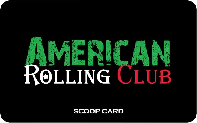 RAW Crystal Ashtray | Includes American Rolling Club Scoop Card
