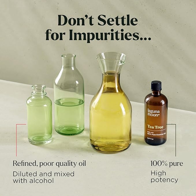 100% Pure Australian Tea Tree Essential Oil (150ml) - XXL Bottle w/Drops for Candle Making Scents and Cleaning Products - Fragrance Oil for Aromatherapy, Relaxation, Diffusers, Yoga, Office, Home Care