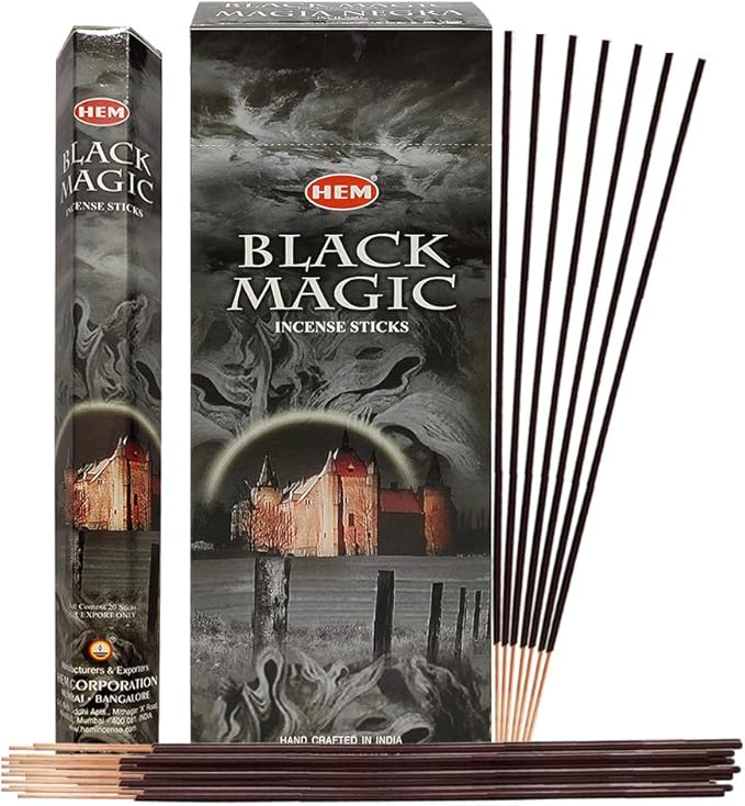 Black Magic Incense Sticks and Incense Stick Holder Bundle Insence Insense Hem Incense Sticks