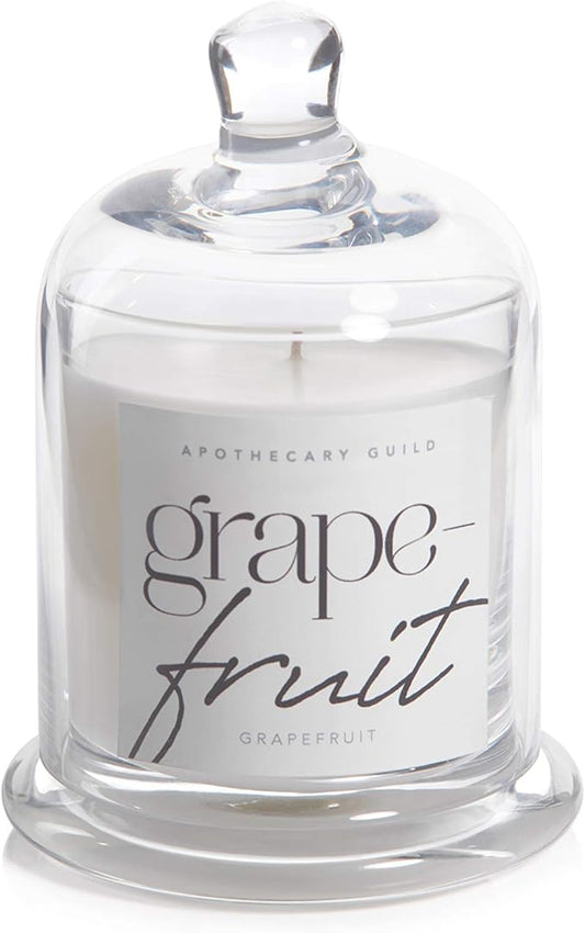 Zodax Grapefruit Apothecary Guild 10 Ounce Scented Jar Candle with Dome