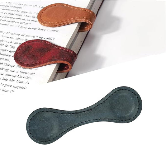 Magnetic Bookmarks，Magnetic Leather Bookmark， Magnetic Bookmarks for Women，Gifts for Women, Book Lovers, Family, Friends, Kids, Readers