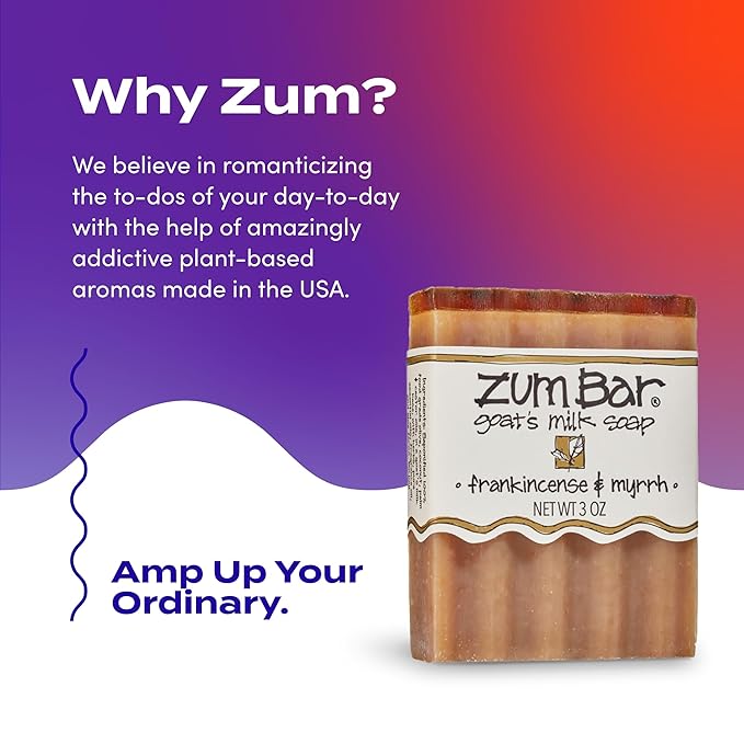 Zum Bar Goat's Milk Soap - Frankincense and Myrrh - 3 oz (6 Pack)
