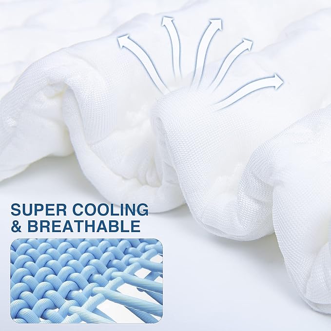 Side Sleeper Pillows for Neck and Shoulder Pain Relief, Cooling Shredded Memory Foam Bed Pillows for Sleeping, Adjustable Curved Pillow with Washable Cover Bamboo Rayon Pillow, King Size